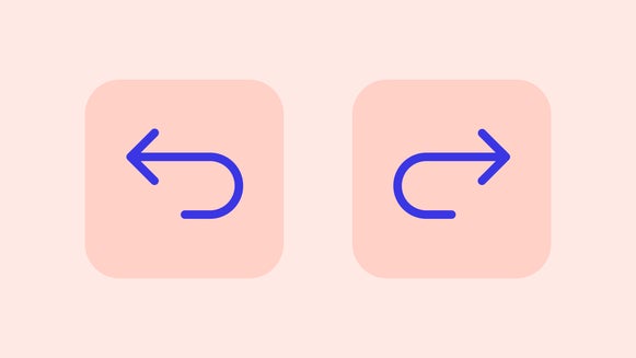 undo and redo arrows