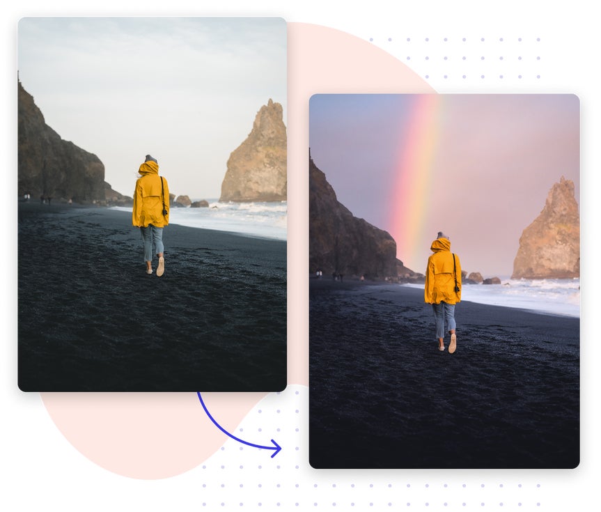 Before and After Sky Replacer
