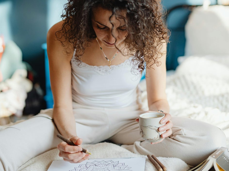 adult coloring book woman