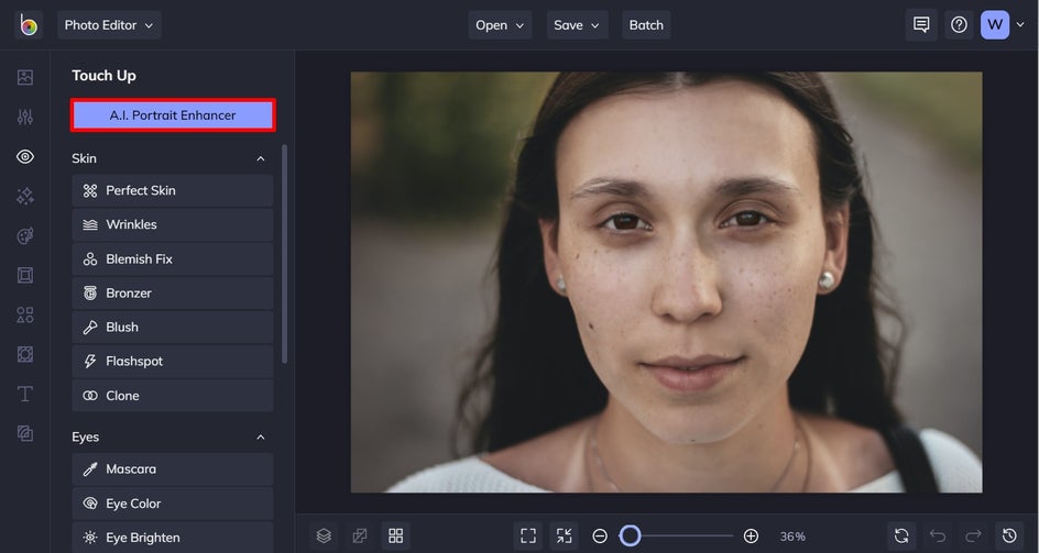 Locate A.I. Portrait Enhancer