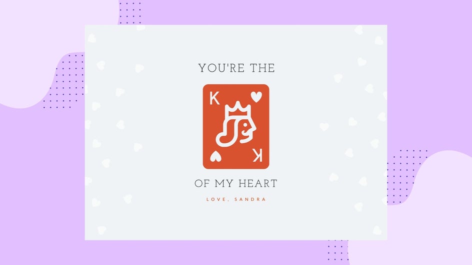 relationship valentines card example