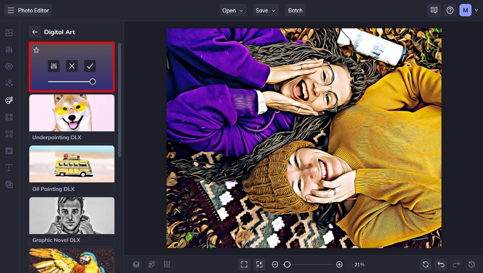apply artsy effects