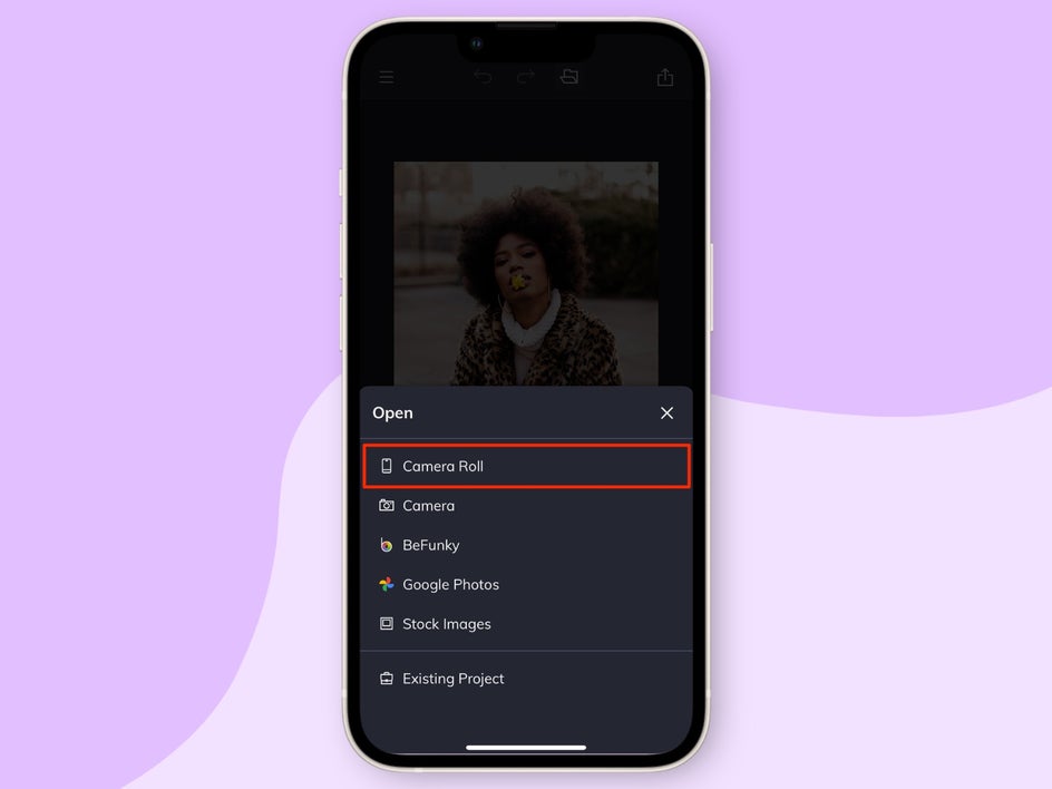 choose photo from mobile