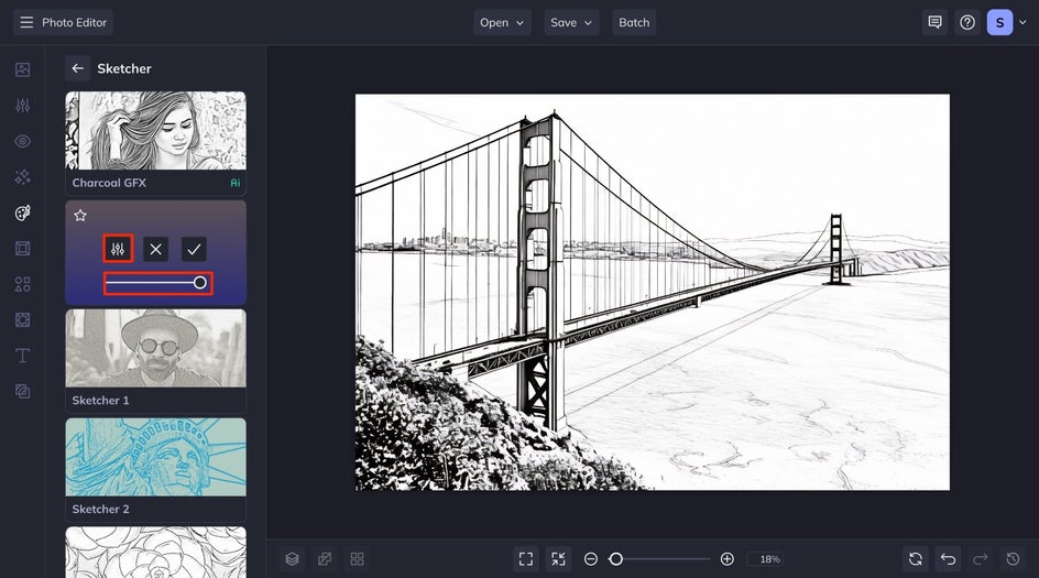 sketcher gfx effect